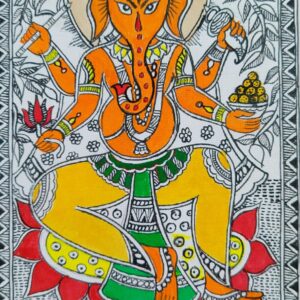 Madhubani art Ganesha Painting