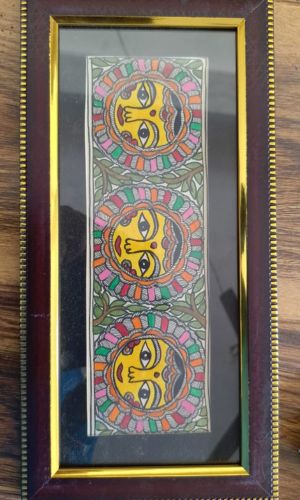 mithila painting sun